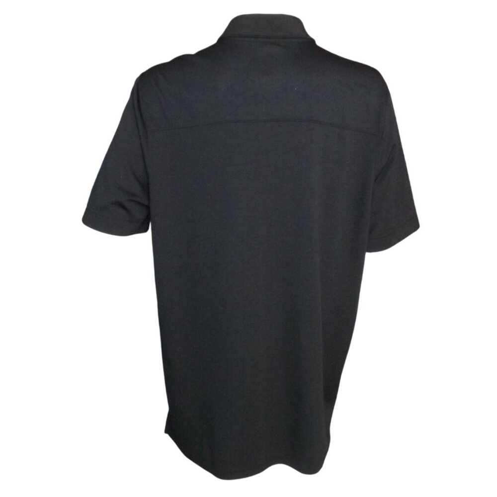 Oakley Polo Shirt, XL, Black, Short sleeve, Logo/O, 2 button collar, Regular Fit - Picture 5 of 12